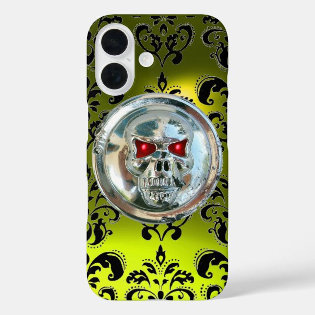 Coques Case-Mate iPhone JUMEAUX DAMASK GEMSTONE Topaz Jaune (Verso)