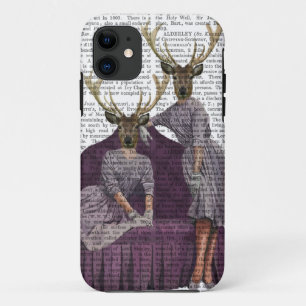 Etui iPhone Case-Mate Jumeaux de cerfs communs dans le pourpre