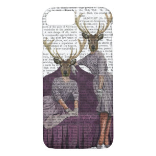 Coque iPhone 8/7 Jumeaux de cerfs en violet