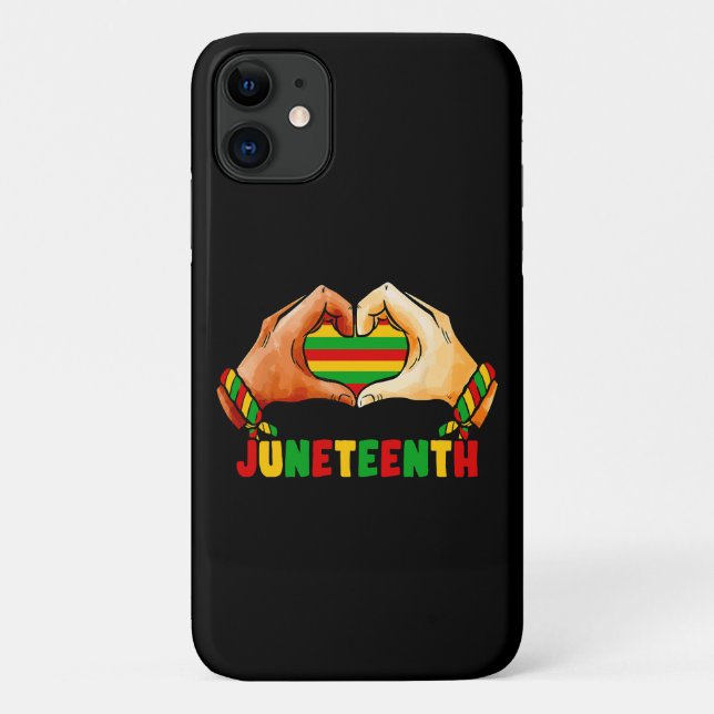 Coques Case-Mate iPhone Juneteenth cœur  (Dos)
