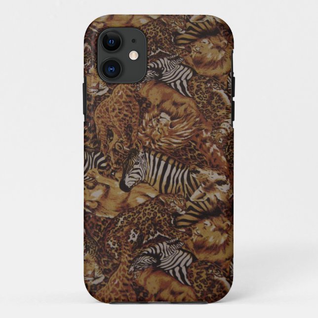 COQUES Case-Mate iPhone JUNGLE ANIMAL SAFARI (Dos)