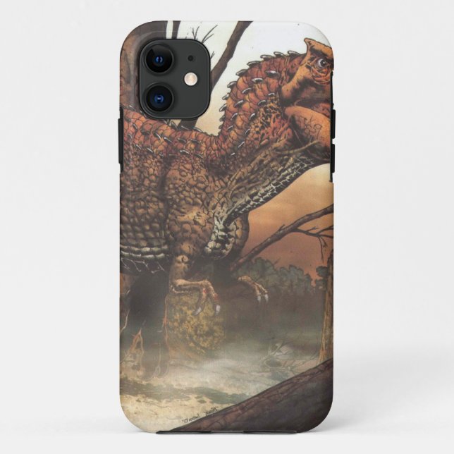 Coques Case-Mate iPhone Jurassic Journey : Dinosaure dans son habitat natu (Dos)