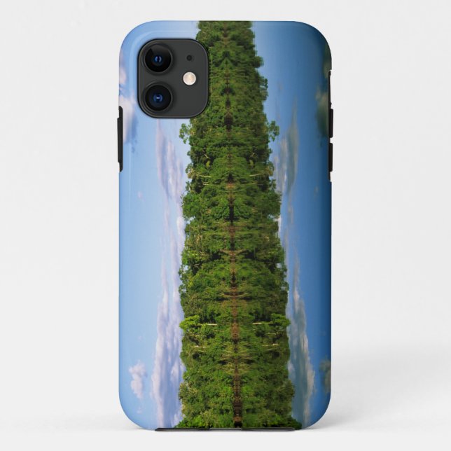 Coques Case-Mate iPhone Juruena, Brésil. Rive boisée de la rivière reflété (Dos)