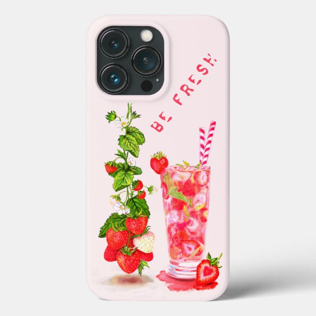 Coques Case-Mate iPhone Jus de fraise Boisson Cool (Verso)