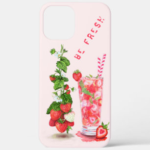 Case-Mate iPhone Case Jus de fraise frais Boisson Cool - Fruits d'été