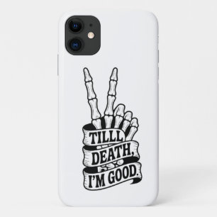 Case-Mate iPhone Case Jusqu'à la mort Paix Main Squelette