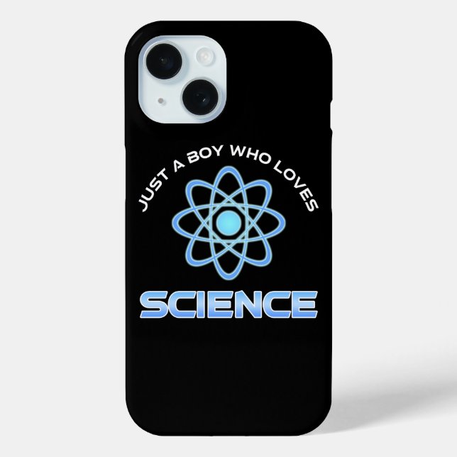 Coques Case-Mate iPhone Just A Boy Who Loves Science (Verso)