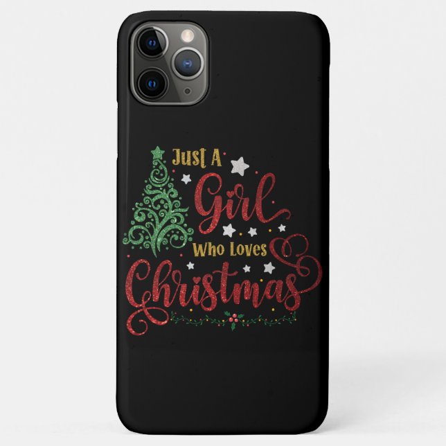 Coques Case-Mate iPhone Just A Girl Who Loves Christmas (Dos)