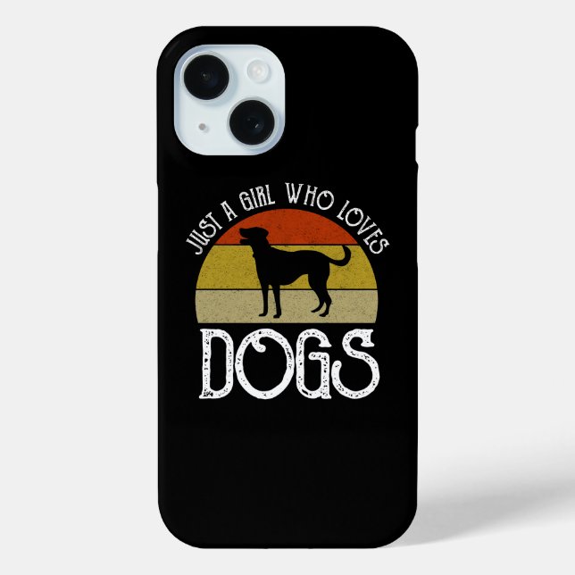Coques Case-Mate iPhone Just A Girl Who Loves Dogs (Verso)