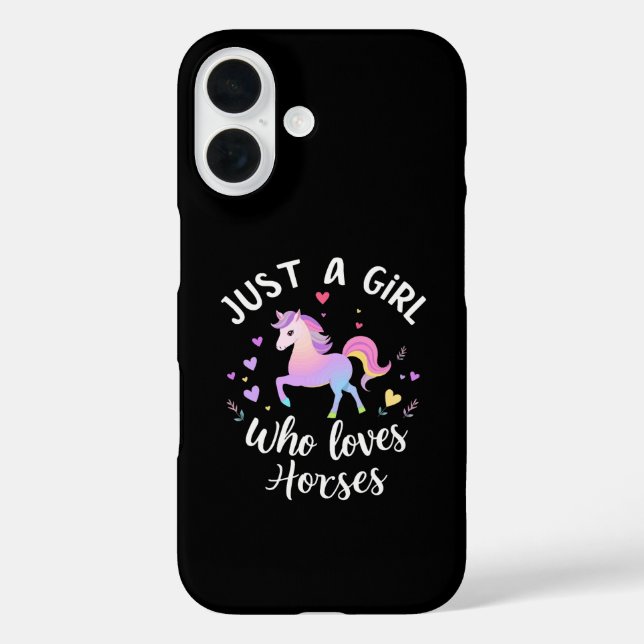 Coques Case-Mate iPhone Just A Girl Who Loves Horses (Verso)