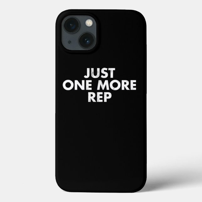 Coques Case-Mate iPhone Just One More Rep Weightlifting Bodybuilding Gym T (Verso)