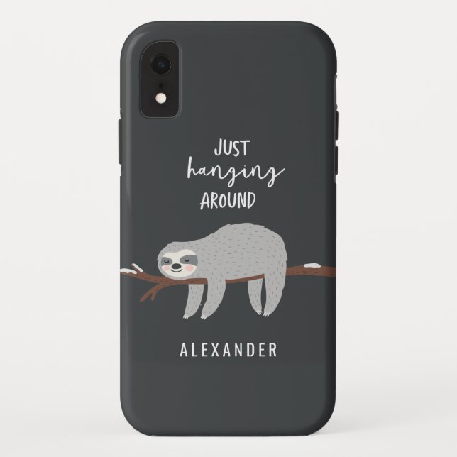 Coques Case-Mate iPhone Juste accroché autour du plaisir de bande dessinée (Dos)