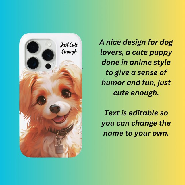 Coques Case-Mate iPhone Juste assez mignon chiot chien (Créateur téléchargé)