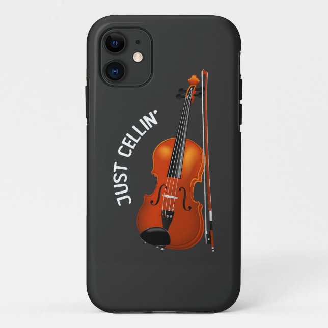 Coques Case-Mate iPhone Juste Cellin' Drôle de Froid Violoncelle Violon (Dos)
