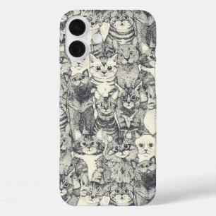 Coque Pour iPhone 16 Plus juste chatons fer