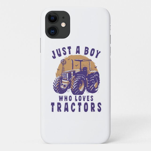 Coques Case-Mate iPhone Juste Garçon Qui Aime Les Tracteurs Camions Agrico (Dos)