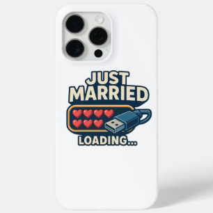Coque Case-Mate iPhone Juste Marié Chargement - Drôle Mariage Tech