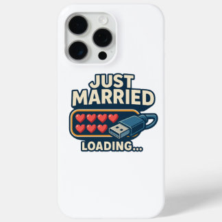 Coque Case-Mate iPhone Juste Marié Chargement - Drôle Mariage Tech