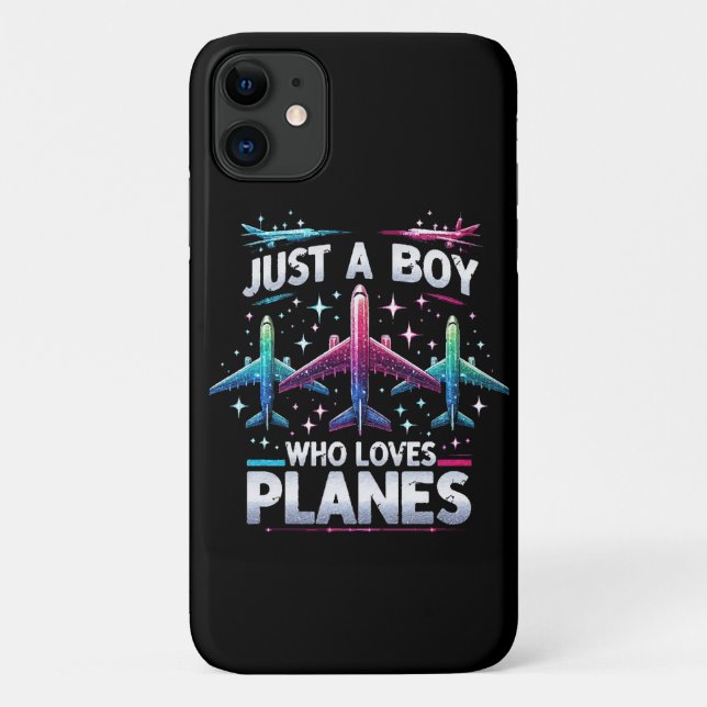 Coques Case-Mate iPhone Juste un garçon qui aime les avions (Dos)