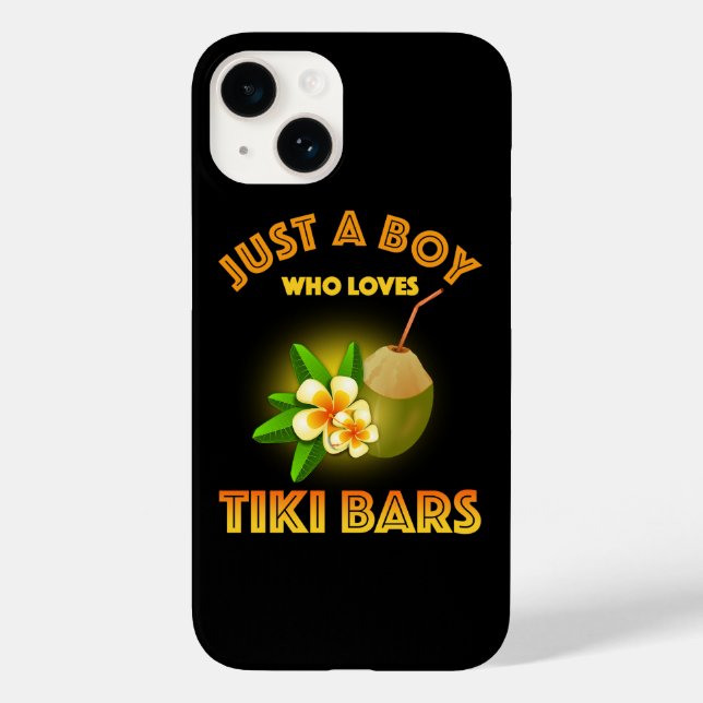 Coques Case-Mate iPhone Juste Un Garçon Qui Aime Les Bars Tiki (Verso)