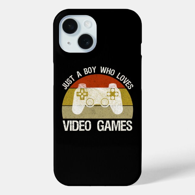 Coques Case-Mate iPhone Juste un garçon qui aime les jeux vidéo (Verso)