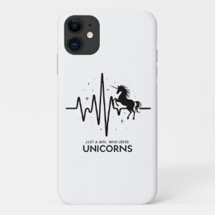 Case-Mate iPhone Case Juste une fille amour pour licornes battement de c