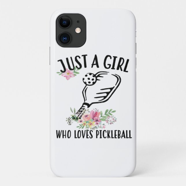 Coques Case-Mate iPhone Juste une fille qui adore Pickleball (Dos)