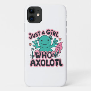 Case-Mate iPhone Case juste une fille qui aime Axolotl