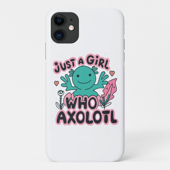 Coques Case-Mate iPhone juste une fille qui aime Axolotl (Dos)