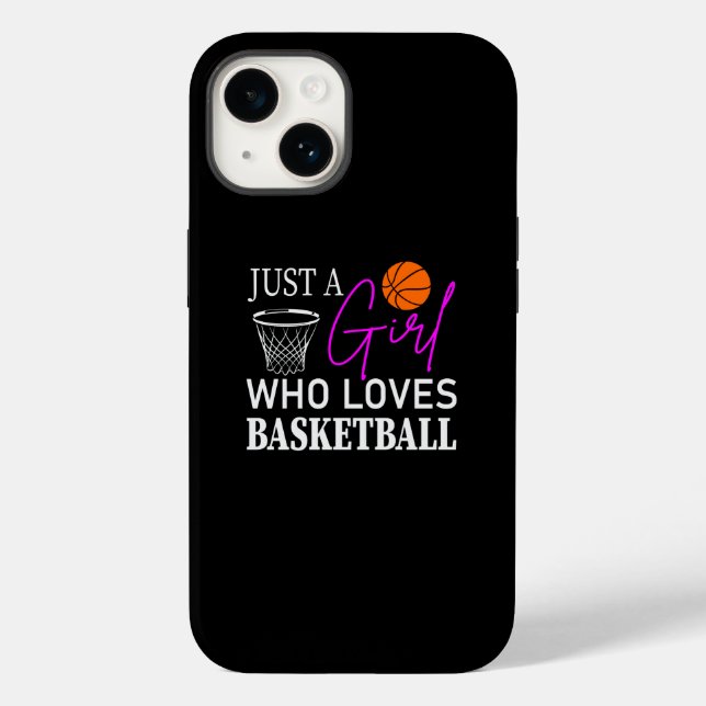 Coques Case-Mate iPhone Juste une fille qui aime Basketbal (Verso)