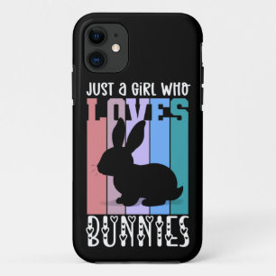 Case-Mate iPhone Case Juste une fille qui aime Bunnies Lapin de Pâques M
