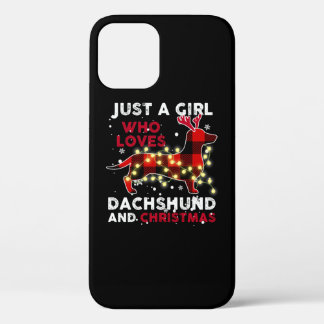Case-Mate iPhone Case Juste Une Fille Qui Aime Dachshund Et Noël
