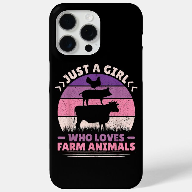 Coques Case-Mate iPhone Juste Une Fille Qui Aime Les Animaux Agricoles Aim (Verso)