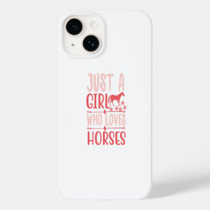 Coque Case-Mate iPhone Juste une fille qui aime les chevaux