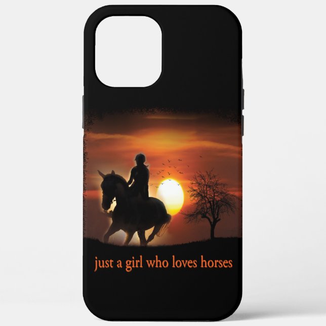 Coques Case-Mate iPhone juste une fille qui aime les chevaux (Verso)
