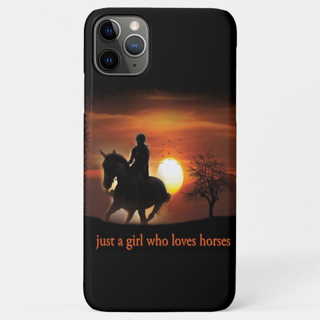 Coques Case-Mate iPhone juste une fille qui aime les chevaux (Dos)
