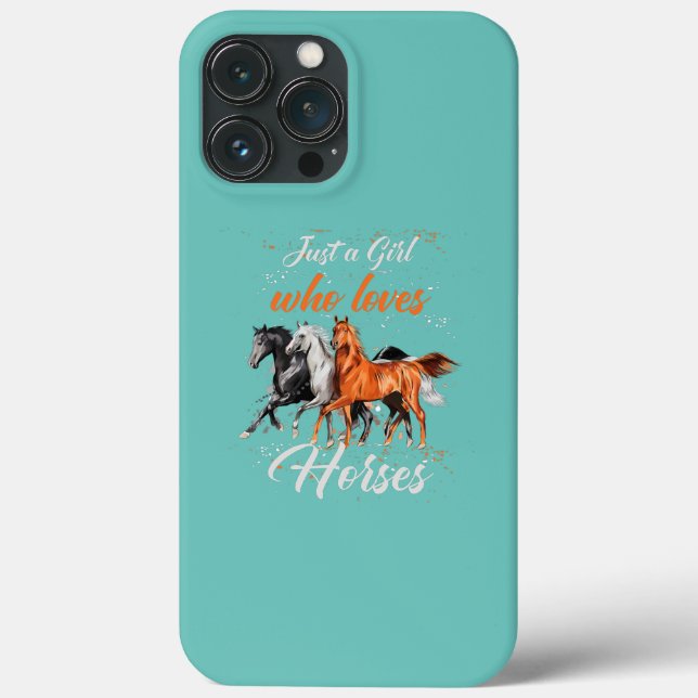 Coques Case-Mate iPhone Juste une fille qui aime les chevaux Femmes équita (Verso)