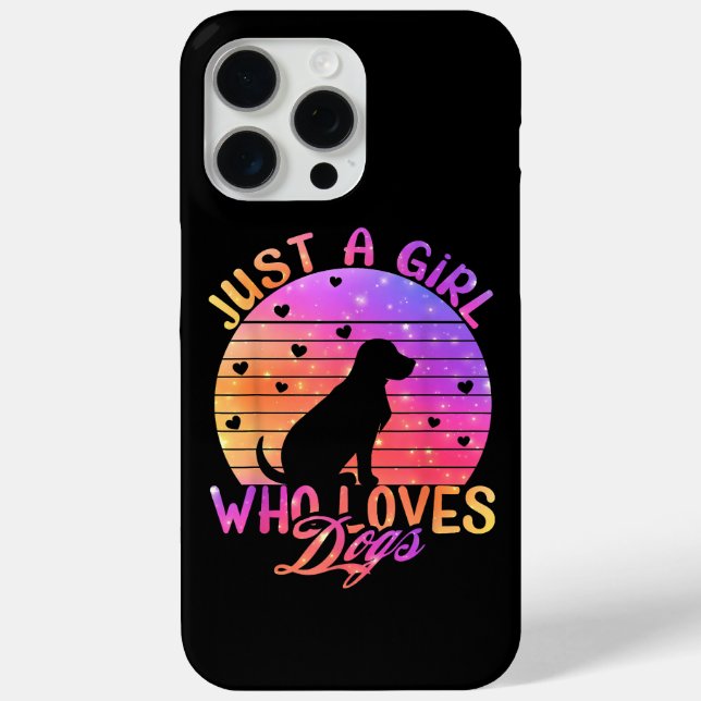 Coques Case-Mate iPhone Juste Une Fille Qui Aime Les Chiens (Verso)