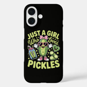 Coque Pour iPhone 16 Juste Une Fille Qui Aime Les Cornichons