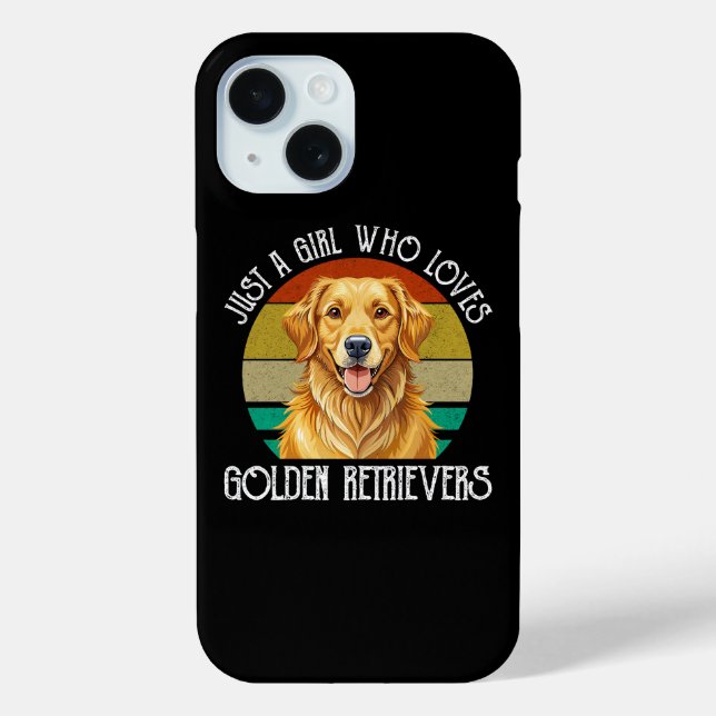 Coques Case-Mate iPhone Juste Une Fille Qui Aime Les Golden Retrievers (Verso)