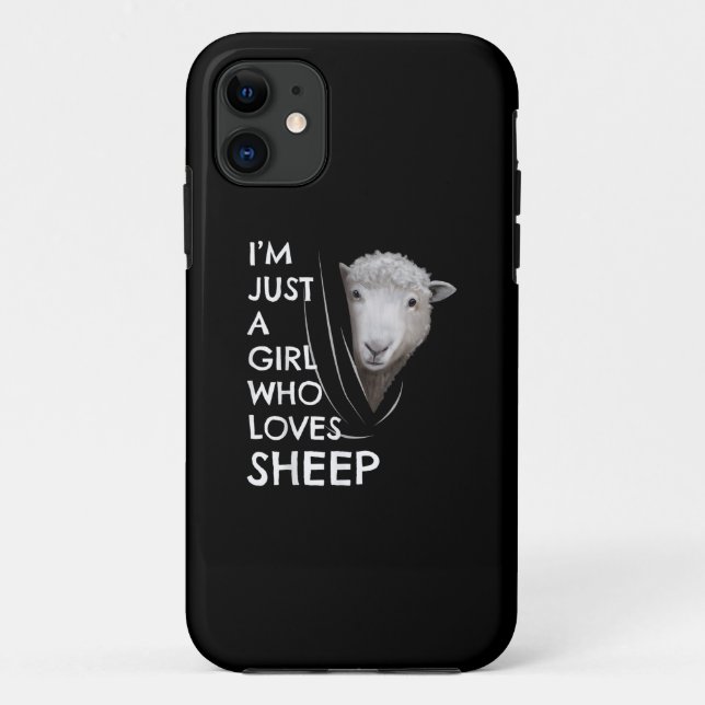 Coques Case-Mate iPhone Juste une fille qui aime les moutons | Ventilateur (Dos)