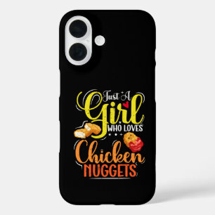 Coque Pour iPhone 16 Juste une fille qui aime les nuggets de poulet Cad