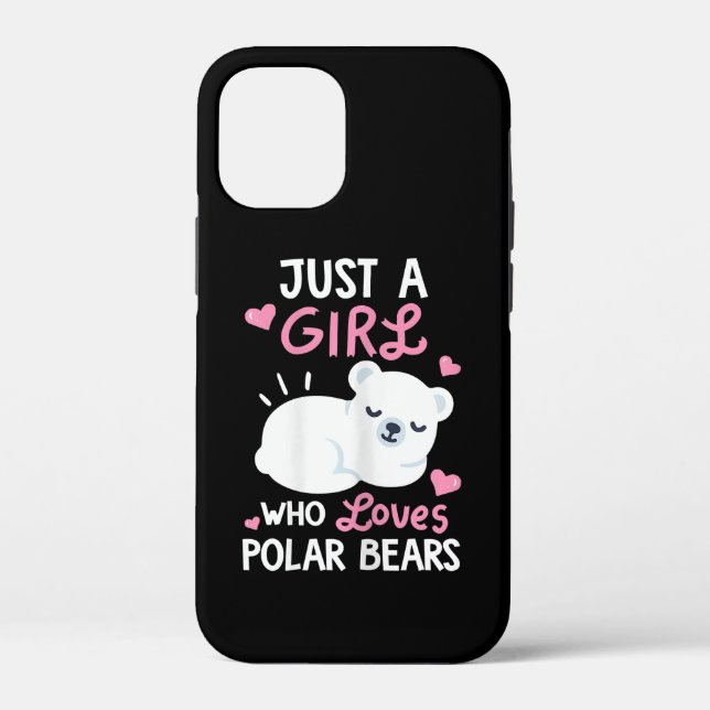 Coques Case-Mate iPhone Juste une fille qui aime les ours polaires Amoureu (Verso)