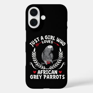 Coque Pour iPhone 16 Juste une fille qui aime les perroquets gris afric