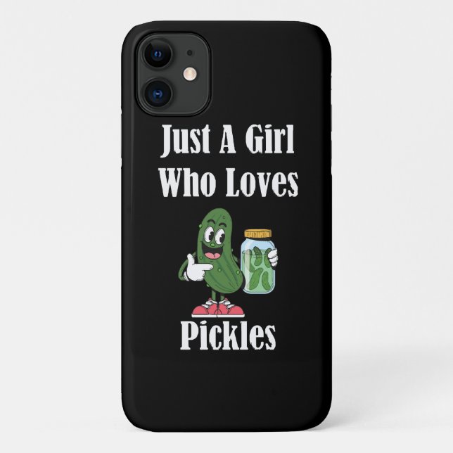 Coques Case-Mate iPhone Juste une fille qui aime les pickles Pickle (Dos)