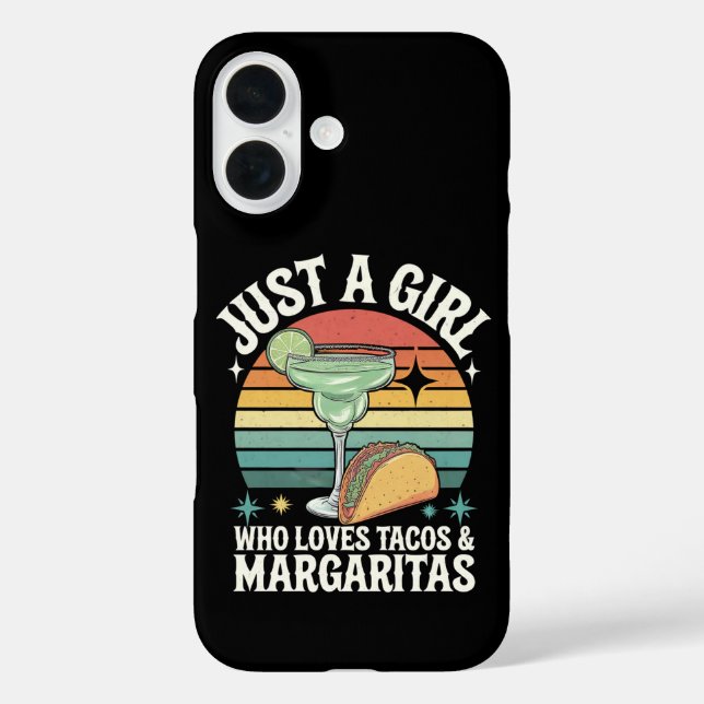 Coques Case-Mate iPhone Juste Une Fille Qui Aime Les Tacos Et Margarita Me (Verso)