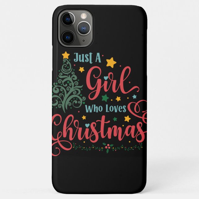 Coques Case-Mate iPhone Juste une fille qui aime Noël (Dos)