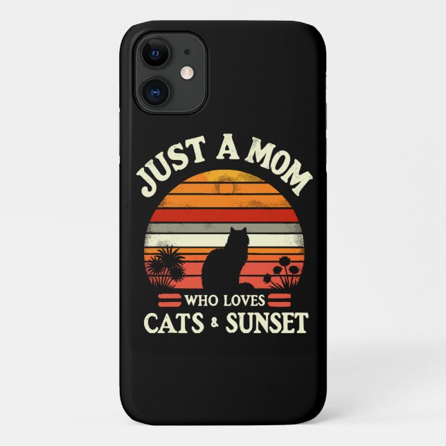 Coques Case-Mate iPhone Juste une maman qui aime les chats (Dos)