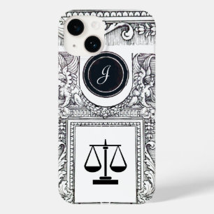 Coque Case-Mate iPhone JUSTICE BUREAU JURIDIQUE, PROCUREUR Monogramme noi