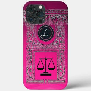 Case-Mate iPhone Case JUSTICE BUREAU JURIDIQUE, PROCUREUR Monogramme ros